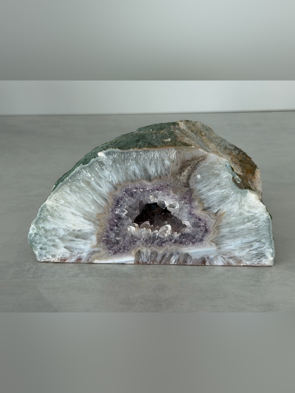 Polished Amethyst Agate Geode Portal